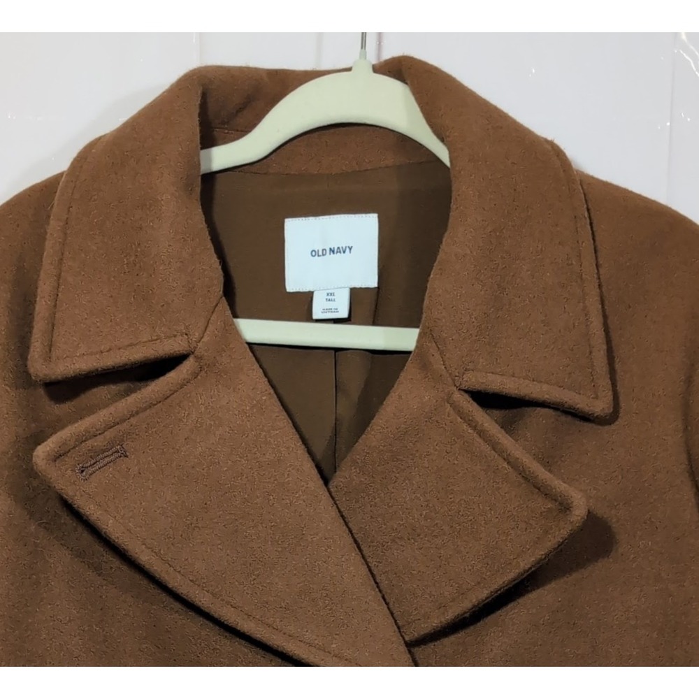Old Navy Peacoat Spicy Lentils Brown Double Breasted XXL Tall S/448974-03